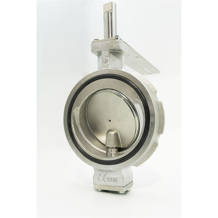防護クラス IP67 CFC HCFC HFC DN40 DN300 サイズのための冷蔵バタフライバル