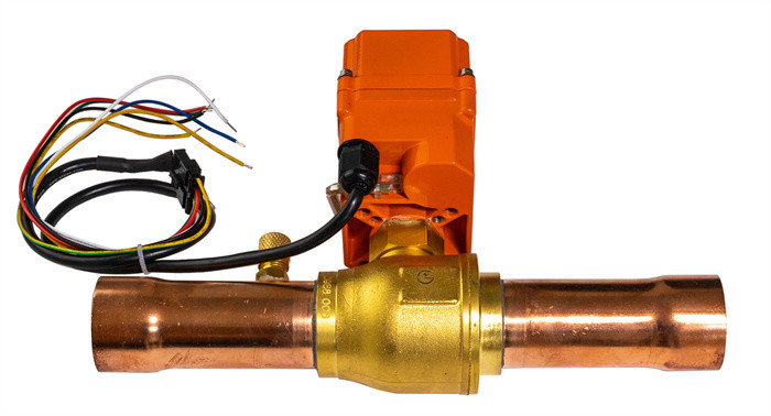 電気ボールバルブ 冷却産業用 -40Cから80C HFC電気制御ボールバルブ